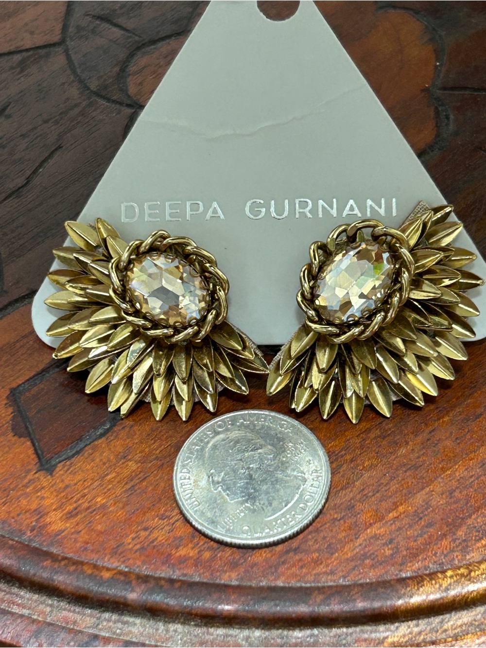 Deepa Gurnani earrings NWT